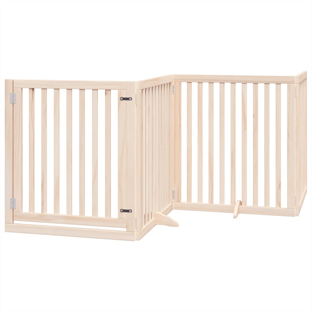 Kokkupandav koeravärav uksega, 12 paneeli, 960 cm, paplipuit