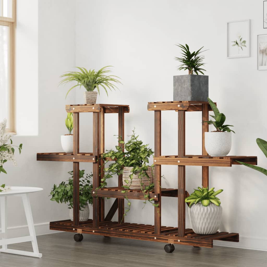 Ratastega lillealus, 110 x 25 x 78 cm, nulupuit