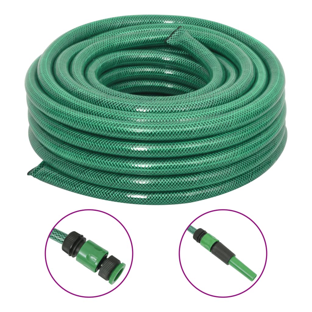 Aiavoolik koos kinnituskomplektiga, roheline, 0,75" 10 m PVC