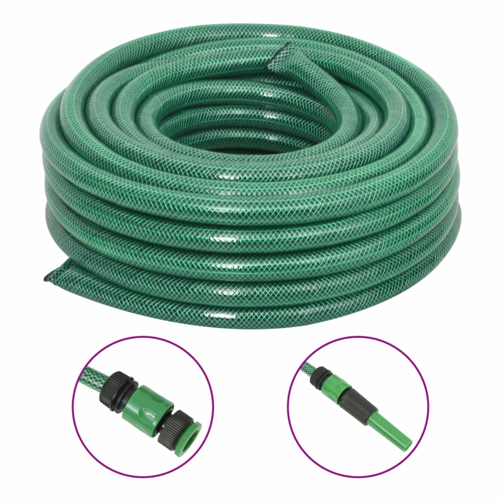 Aiavoolik koos kinnituskomplektiga, roheline, 0,75" 30 m PVC