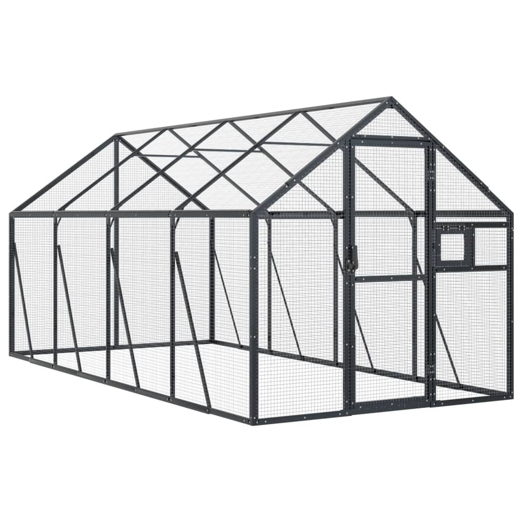 Linnumaja, antratsiit, 1,79x4x1,85 m alumiinium