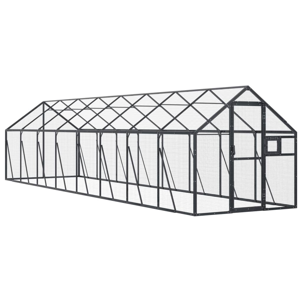 Linnumaja, antratsiit, 1,79x8x1,85 m alumiinium