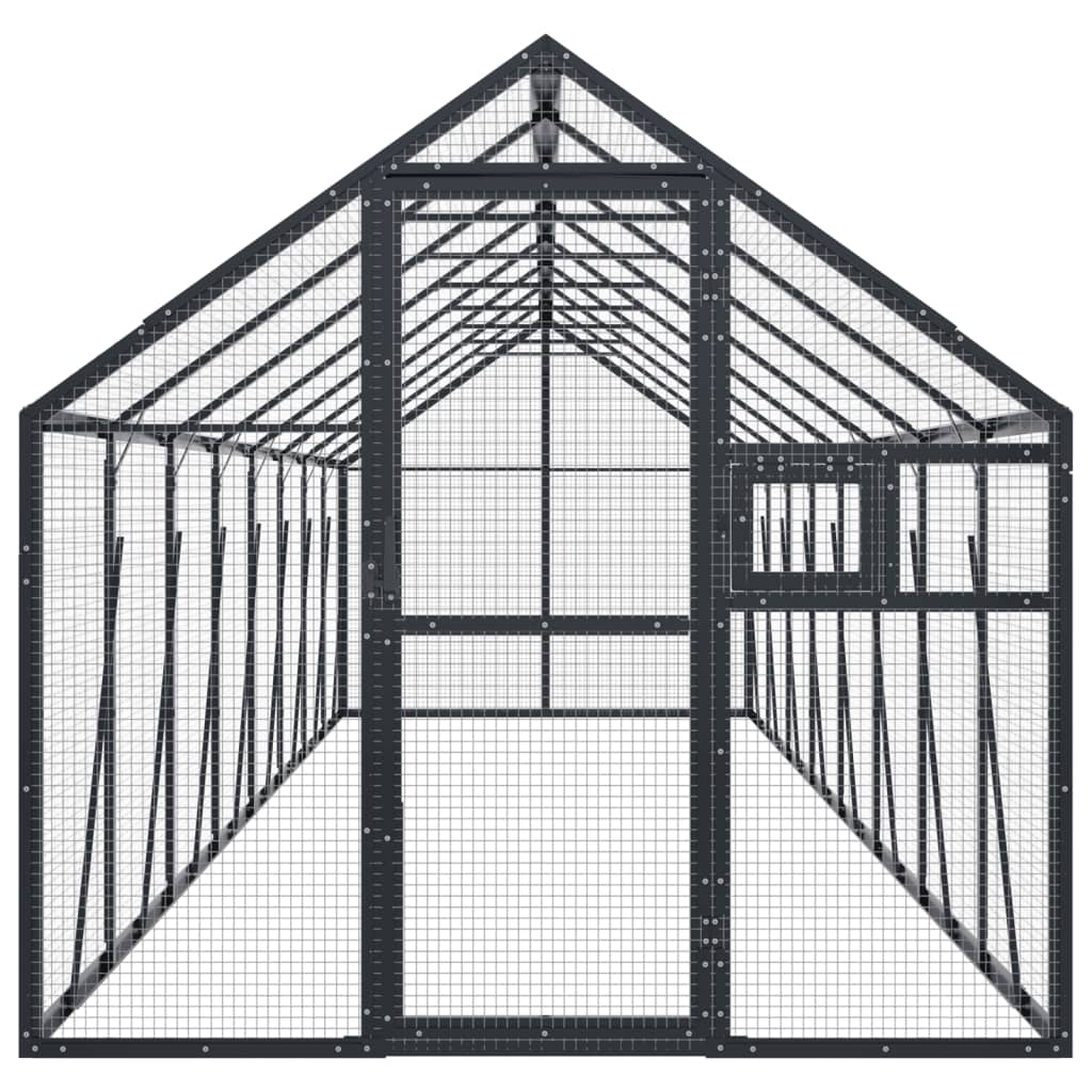 Linnumaja, antratsiit, 1,79x8x1,85 m alumiinium