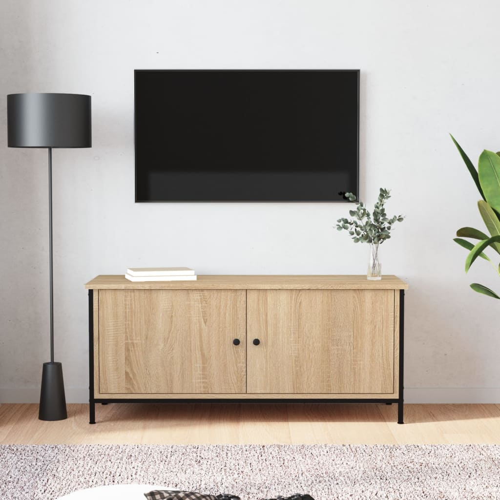 Ustega telerikapp, sonoma tamm, 102x35x45 cm, tehispuit