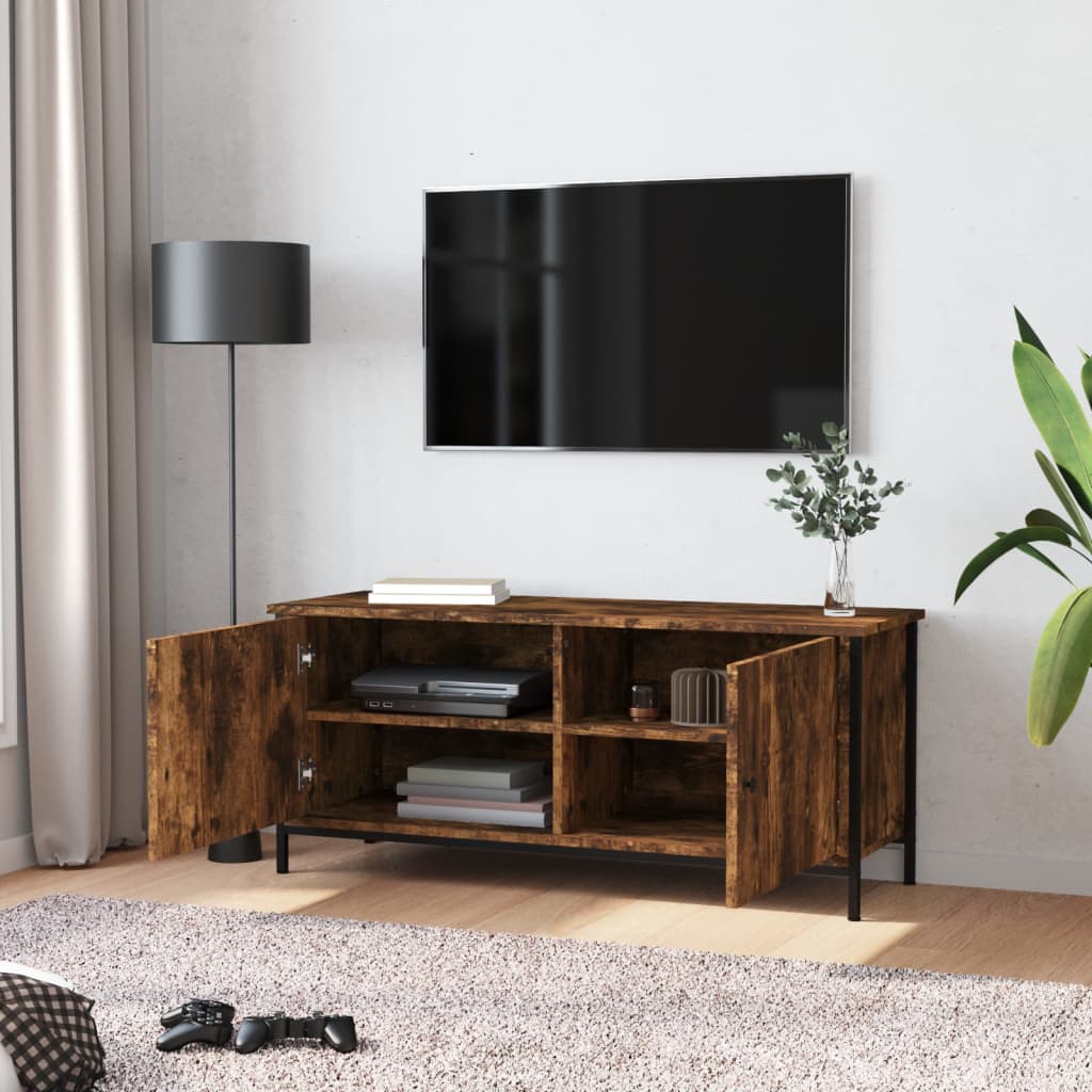 Ustega telerikapp, suitsutatud tamm, 102x35x45 cm, tehispuit