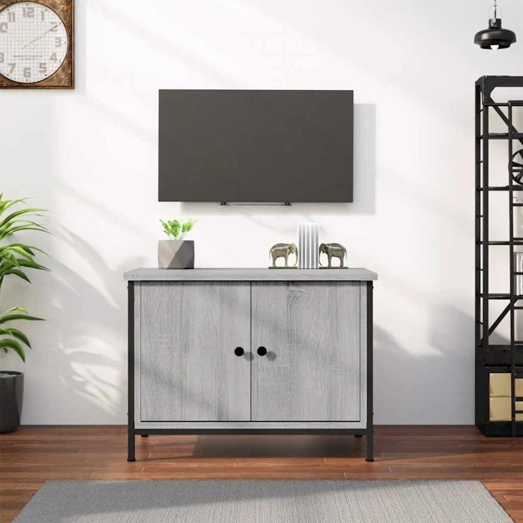 Ustega telerikapp, hall Sonoma tamm, 60x35x45 cm, tehispuit