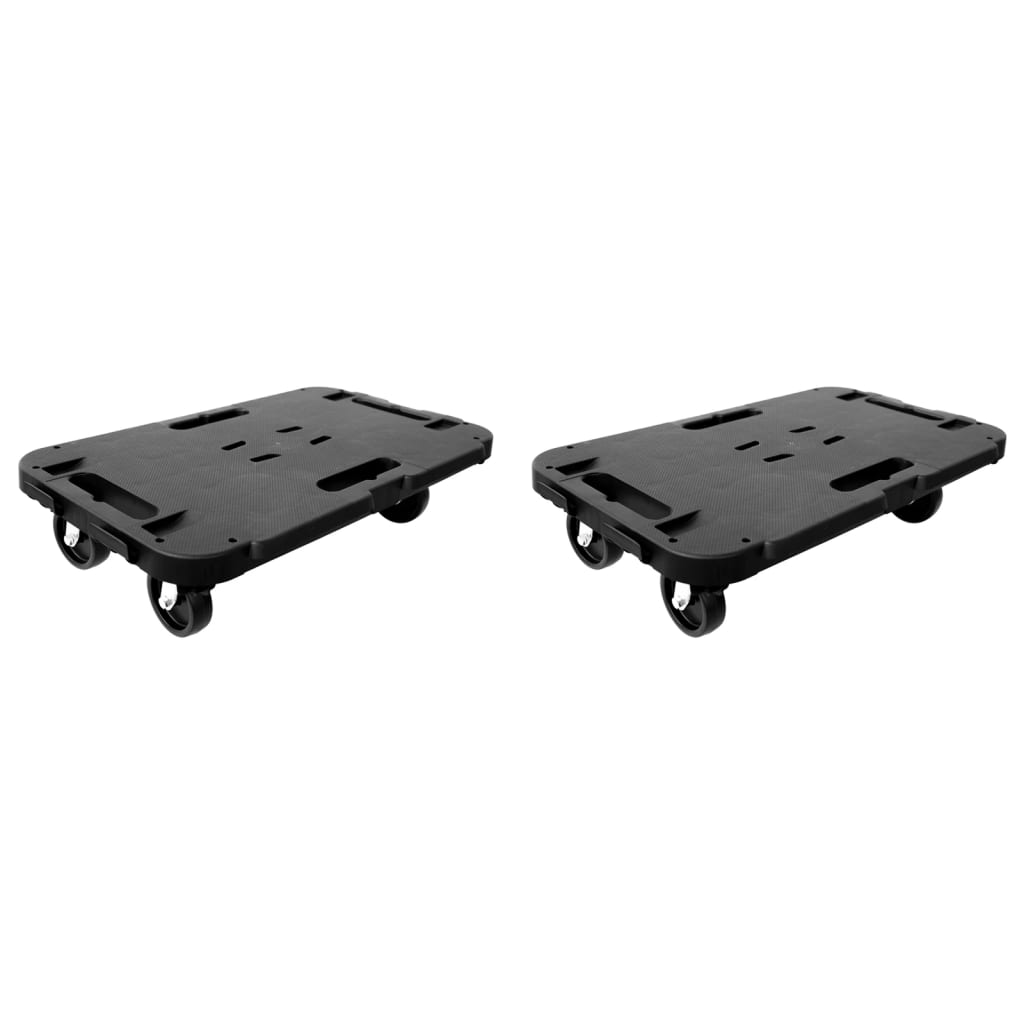 Transpordikärud 2 tk mustad polüpropüleenist 300 kg