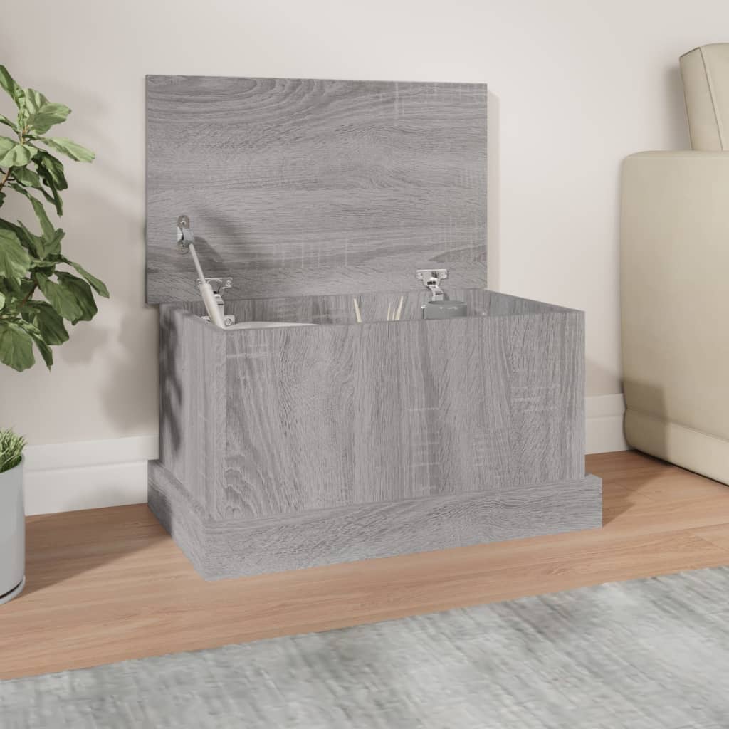 Hoiukast, hall Sonoma tamm, 50 x 30 x 28 cm, tehispuit