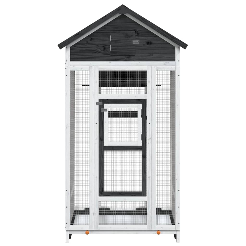 Linnumaja, hall, 91,5 x 53 x 170 cm, männipuit