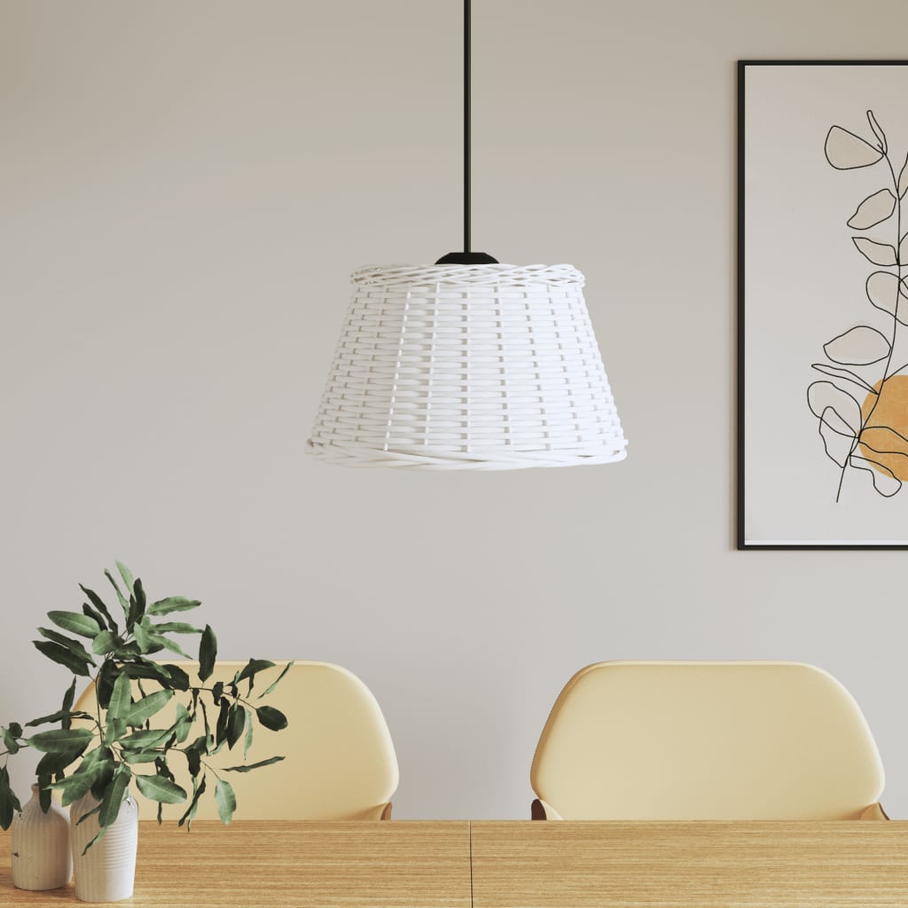 Lambivari, valge, Ø50 x 30 cm, punutud