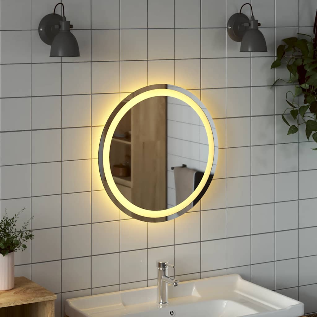 LED vannitoapeegel 50 cm ümmargune