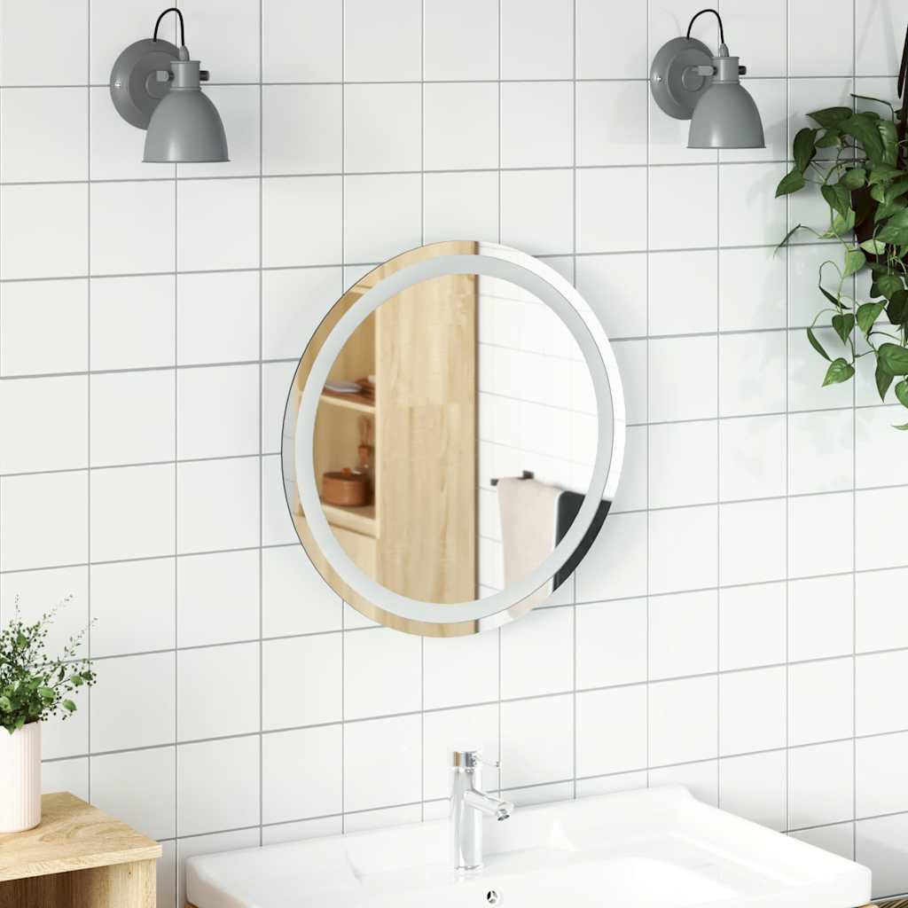 LED vannitoapeegel 50 cm ümmargune