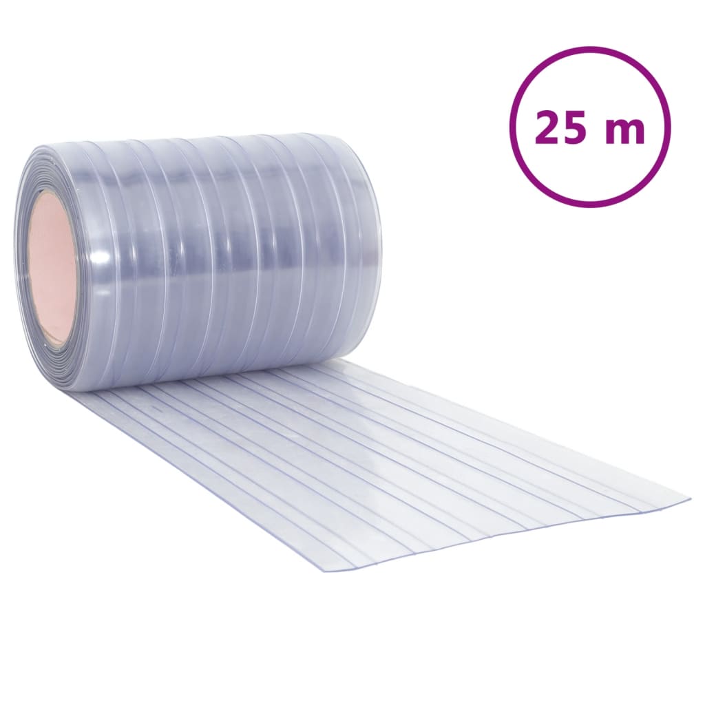 Uksekardin, läbipaistev, 300 mm x 2,6 mm 25 m, PVC