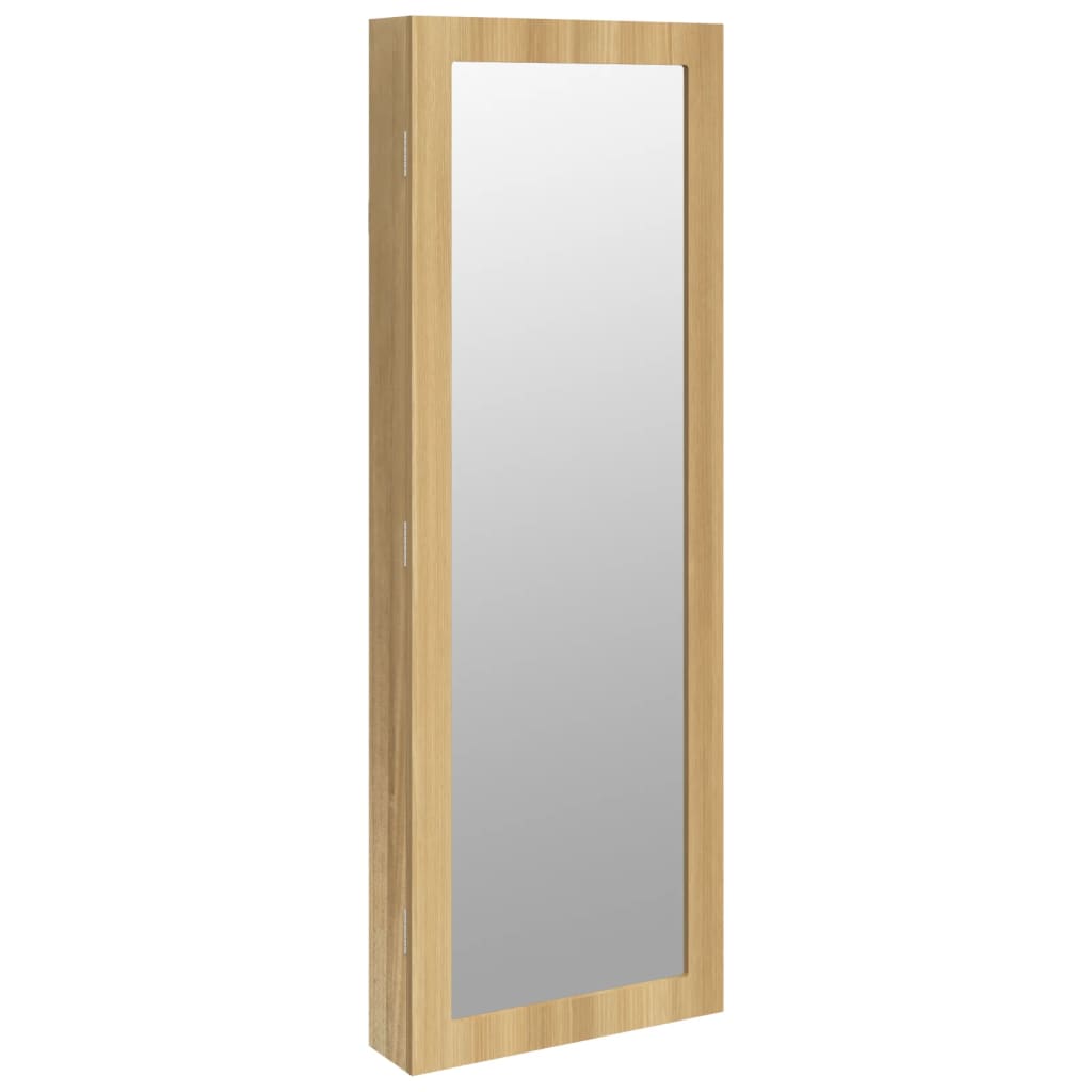 Seinale kinnitatav peegliga ehetekapp, 37,5 x 10 x 106 cm