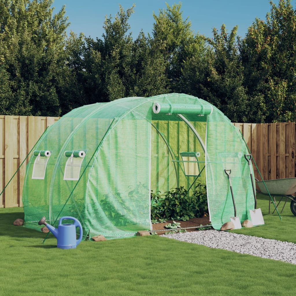 Kasvuhoone terasraamiga, roheline, 6 m², 2x2x2 m