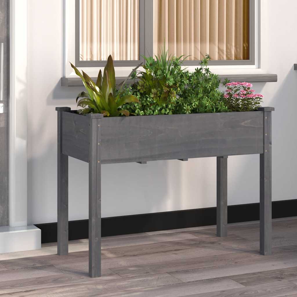 Voodriga taimelava, hall, 118 x 59 x 76 cm, nulupuit