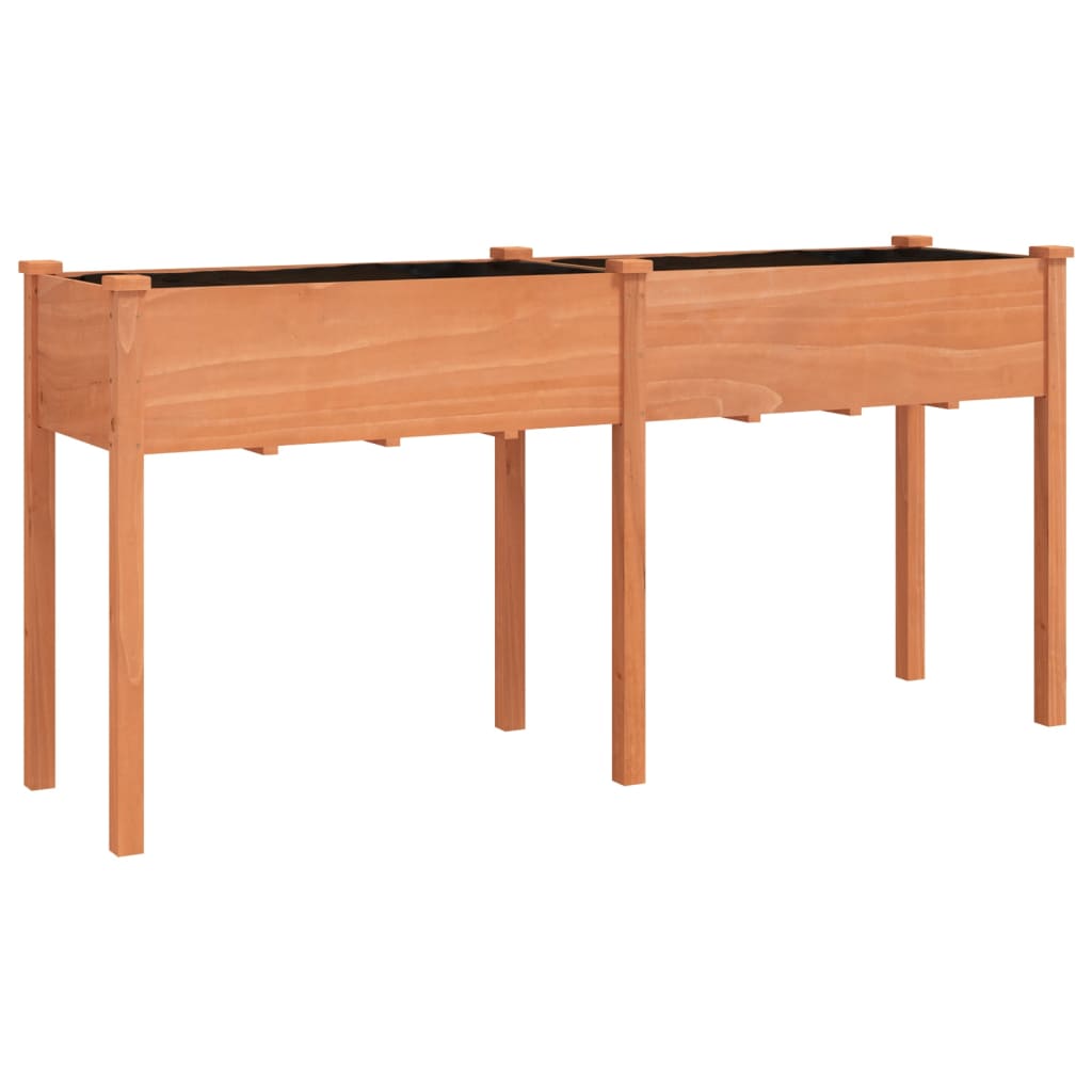 Voodriga taimelava, pruun, 161 x 45 x 76 cm, nulupuit