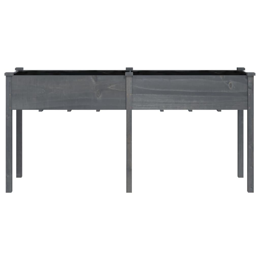 Voodriga taimelava, hall, 161 x 45 x 76 cm, nulupuit