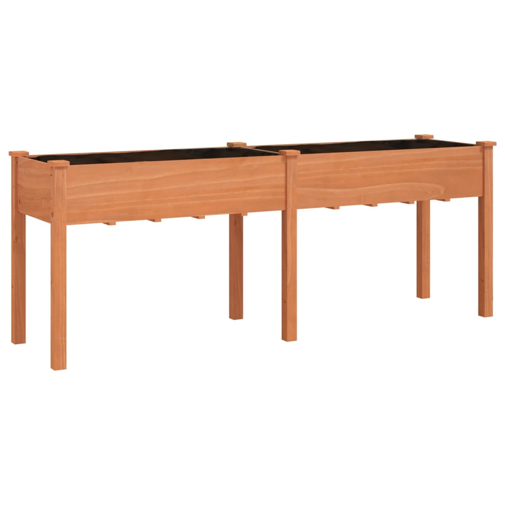Voodriga taimelava, pruun, 203 x 53 x 76 cm, nulupuit
