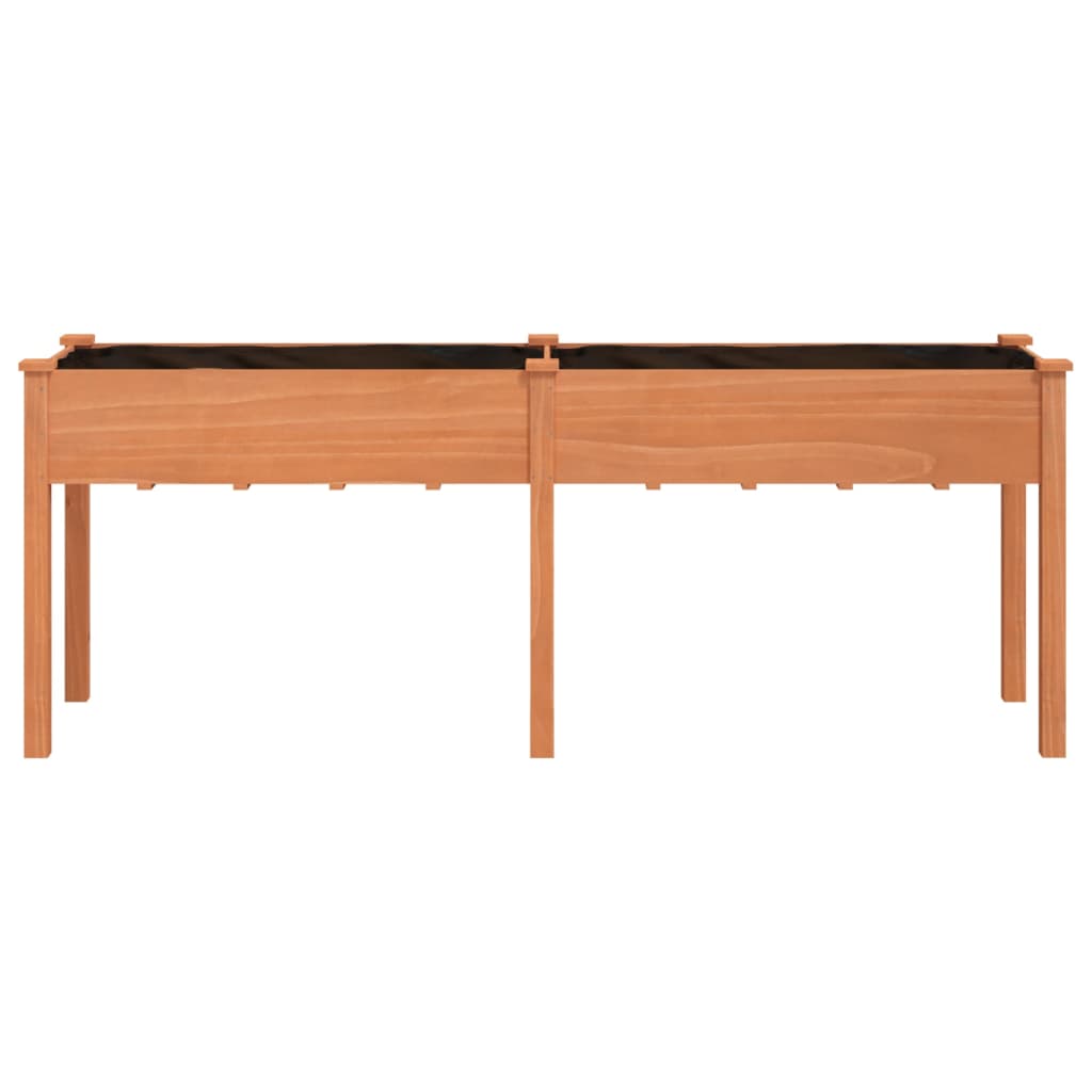 Voodriga taimelava, pruun, 203 x 53 x 76 cm, nulupuit