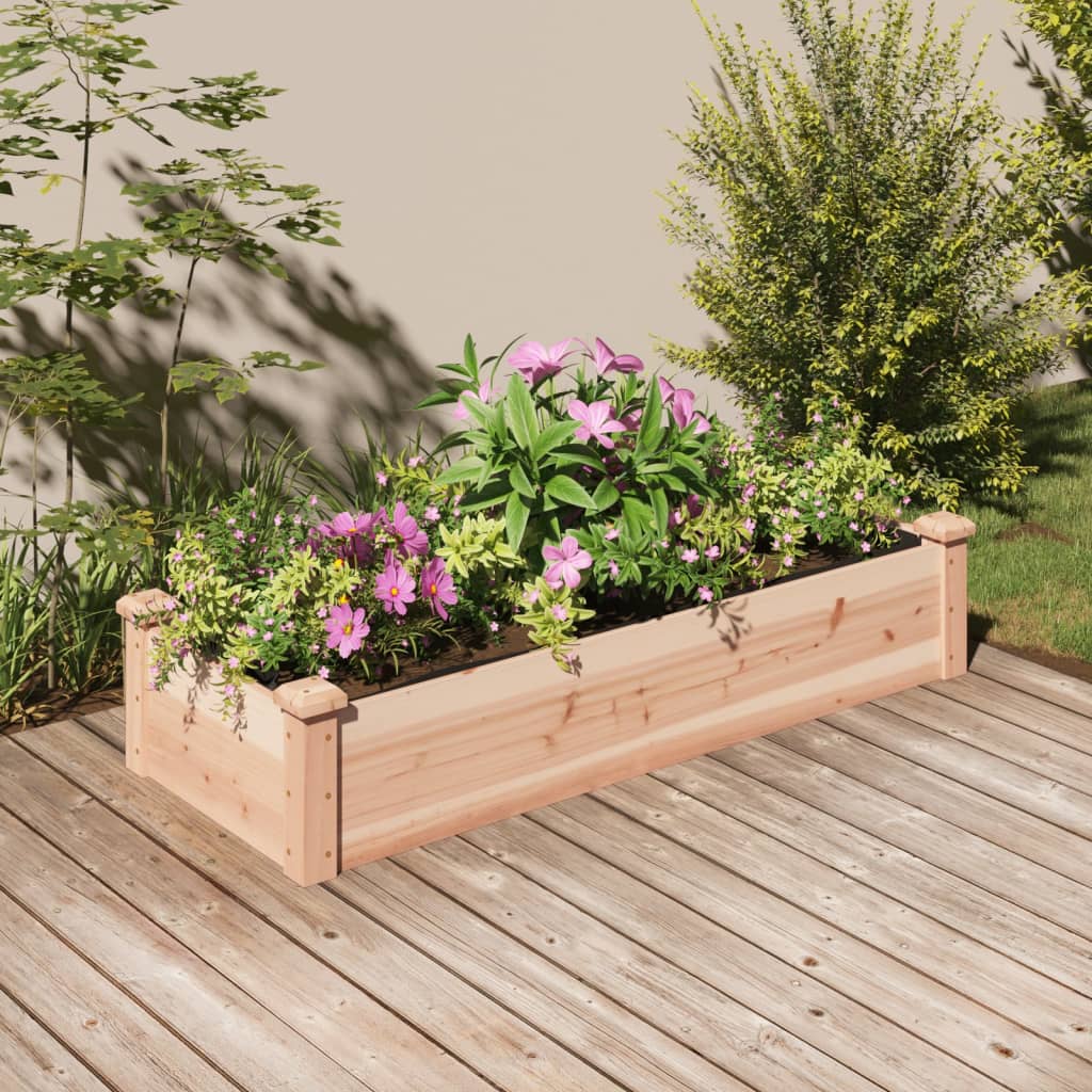 Voodriga aia taimelava, 120 x 45 x 25 cm, nulupuit