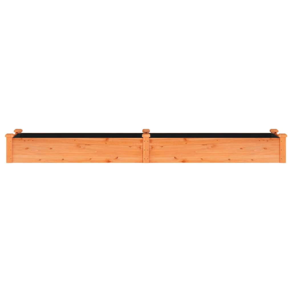Voodriga aia taimelava, pruun, 240 x 45 x 25 cm, nulupuit
