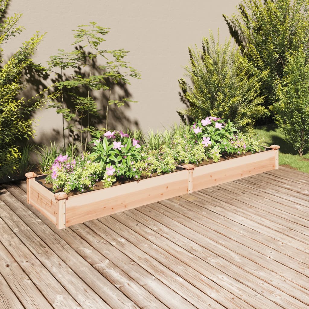 Voodriga aia taimelava, 240 x 60 x 25 cm, nulupuit