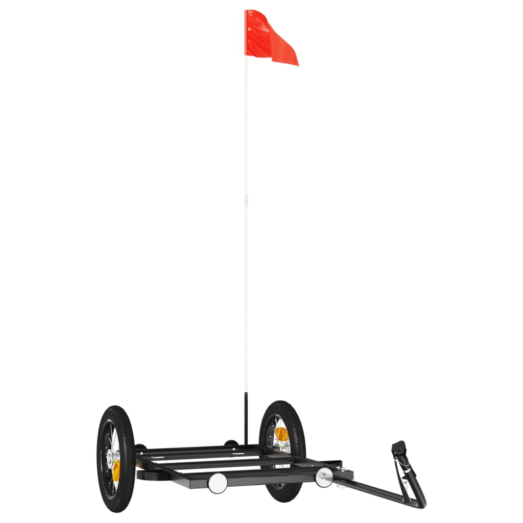 Jalgratta haagis, must, 122 x 53 x 28 cm, raud