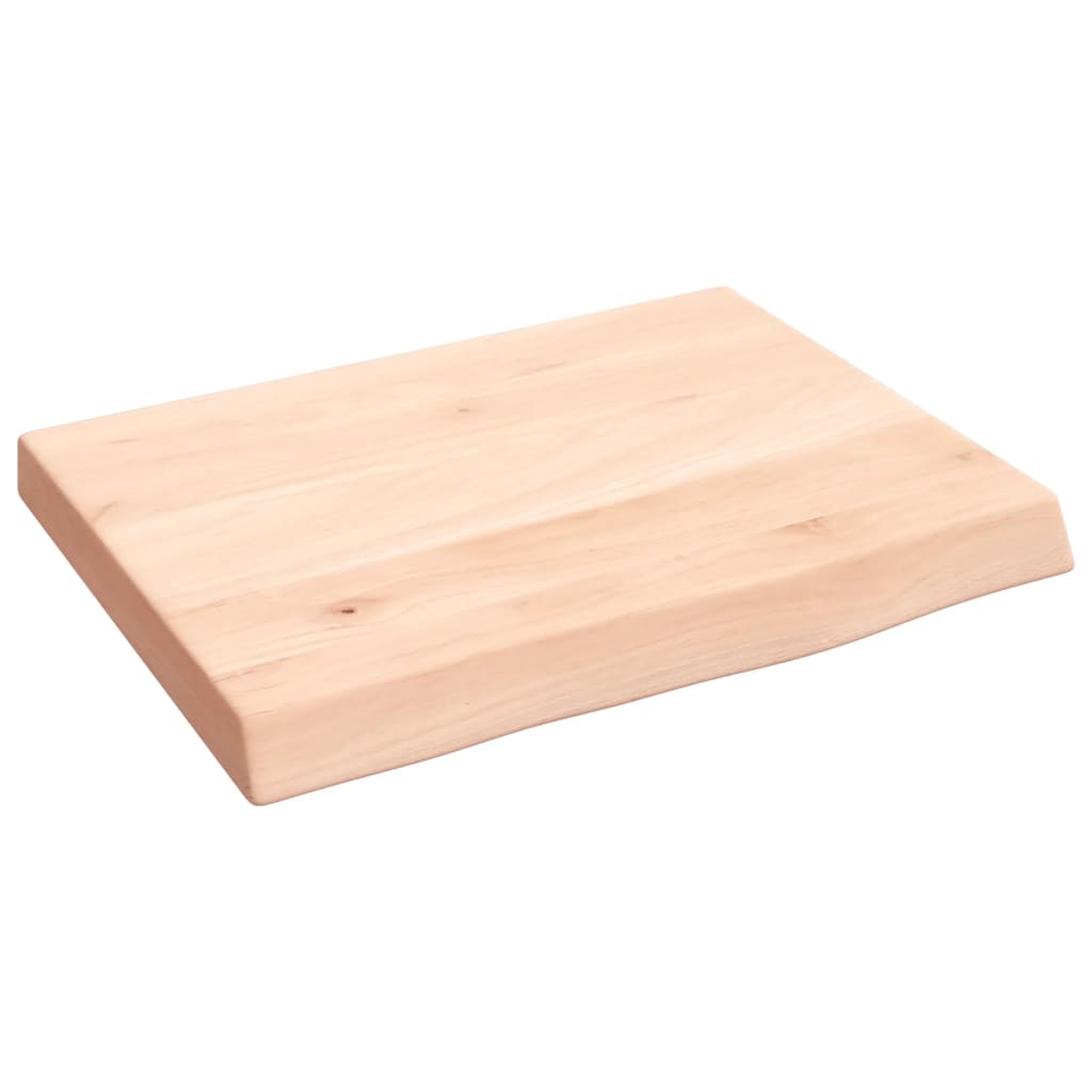 Vannitoa tasapind, 40 x 30 x (2-4) cm, töötlemata täispuit