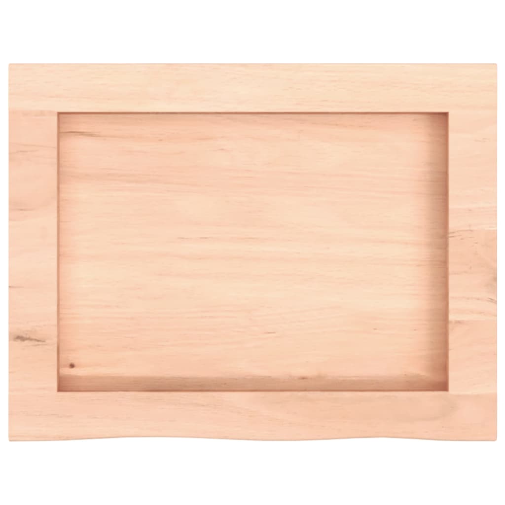 Vannitoa tasapind, 40 x 30 x (2-4) cm, töötlemata täispuit