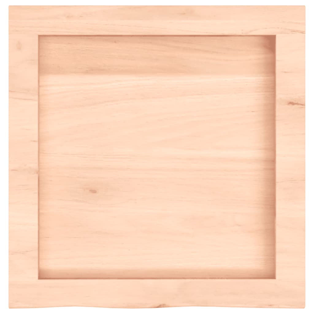 Vannitoa töötasapind, 40x40x(2-6) cm, töötlemata täispuit