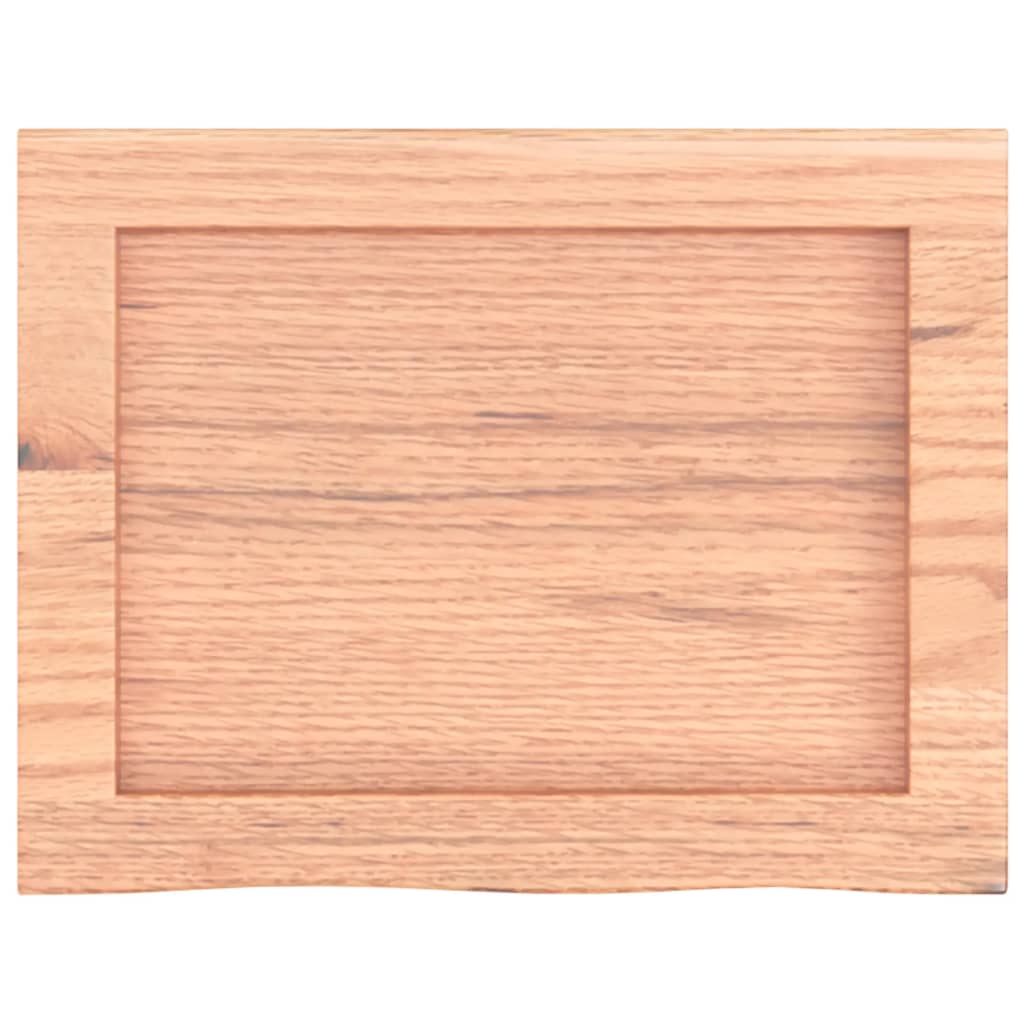 Vannitoa töötasapind, helepruun, 40 x 30 x (2–6) cm, täispuit