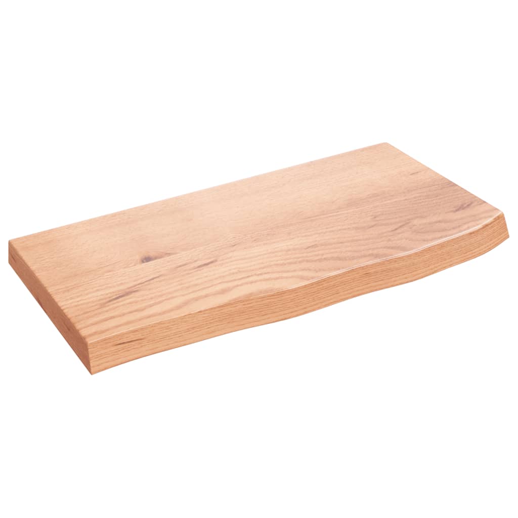 Vannitoa töötasapind, helepruun, 60 x30 x (2-4) cm, täispuit
