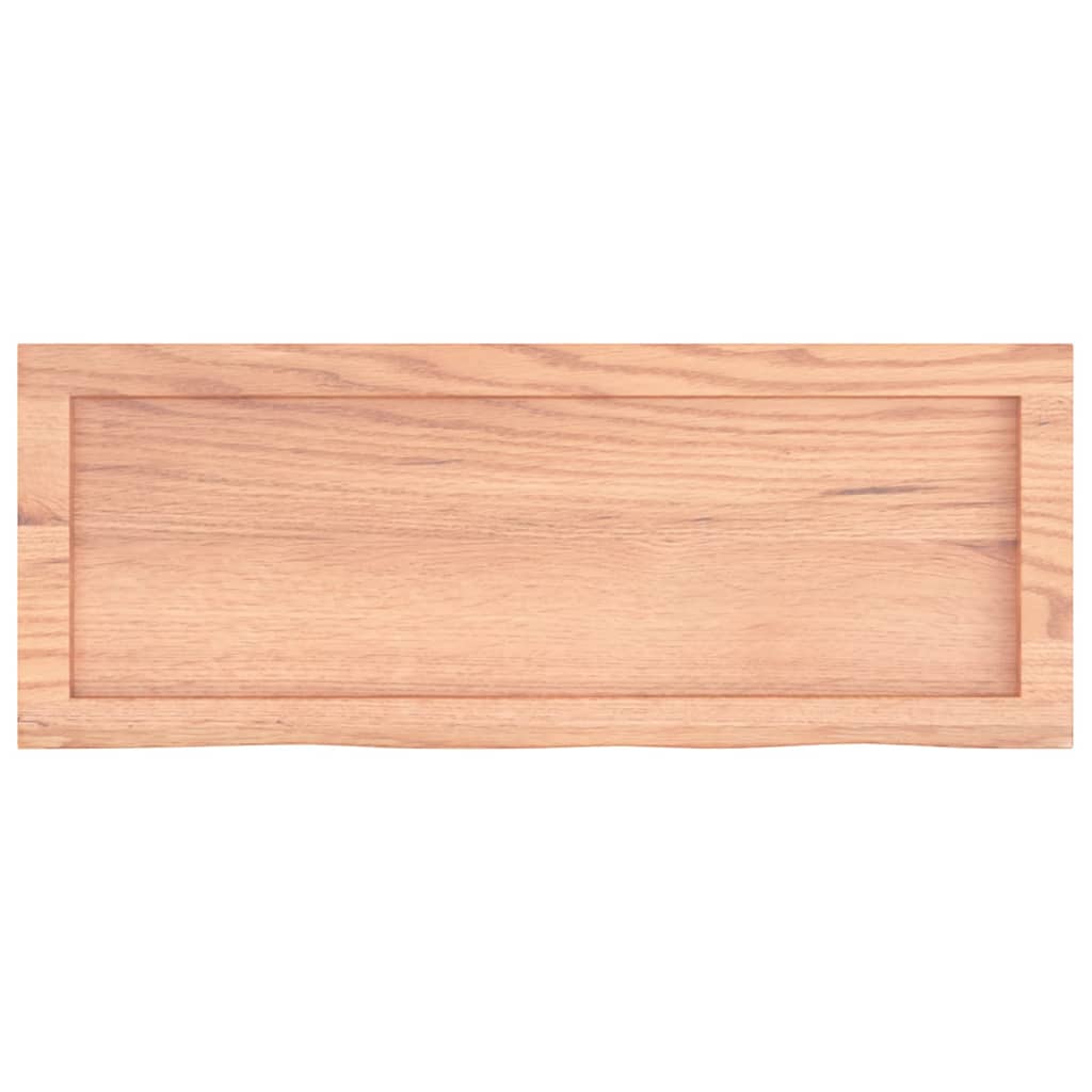 Vannitoa töötasapind, helepruun, 80x30x(2-4) cm, täispuit