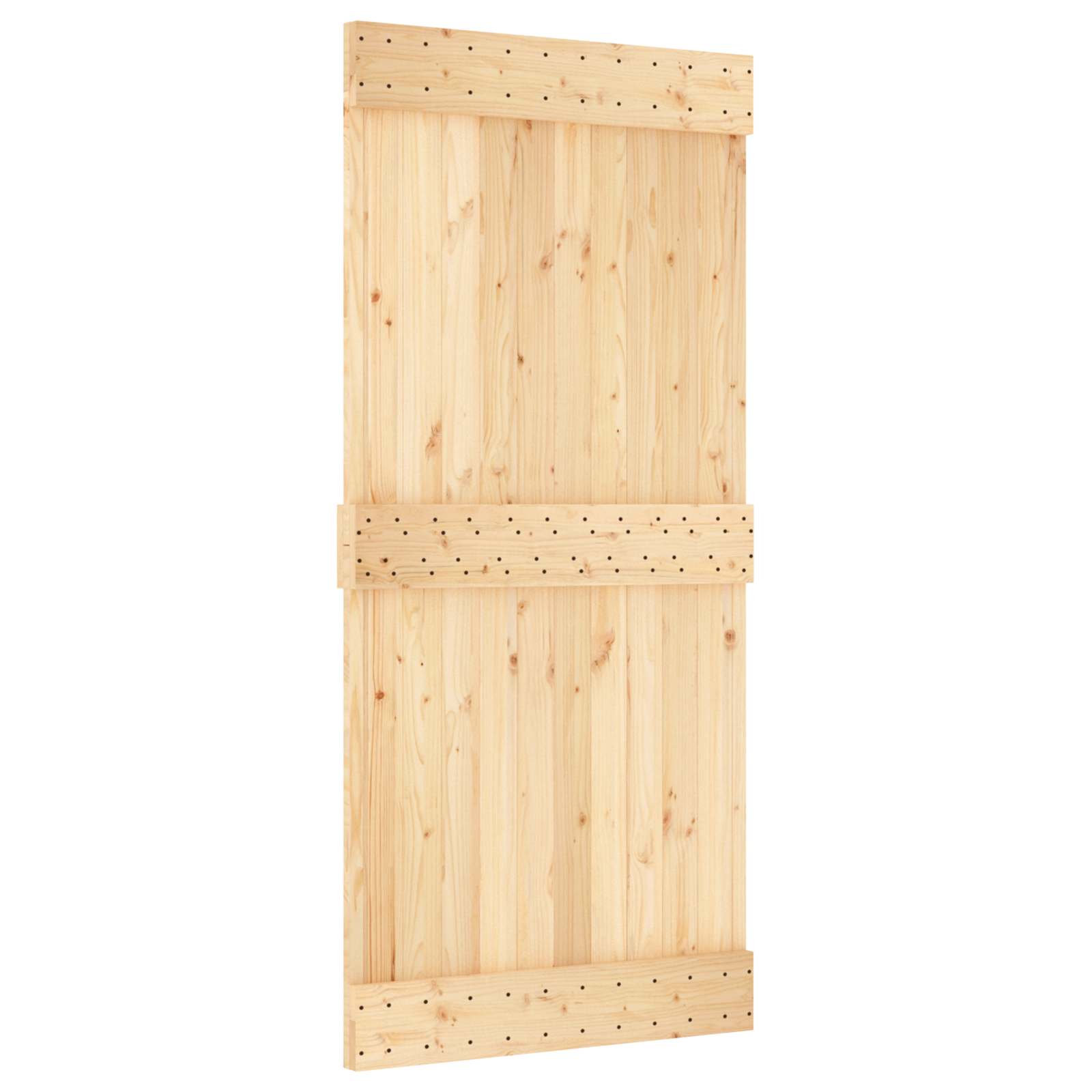 Sile uks NARVIK 95x210 cm Tahke männipuit (töötlemata)
