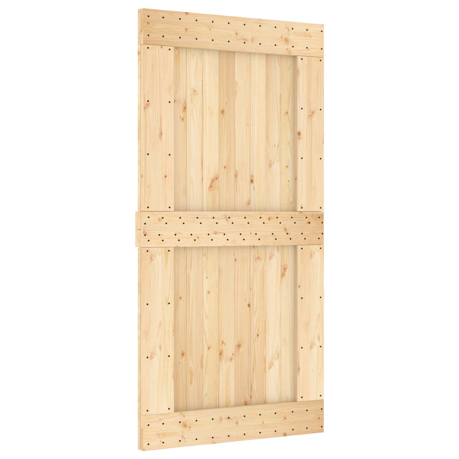Uks NARVIK 100 x 210 cm Tahke männipuit (töötlemata) Naturaalne