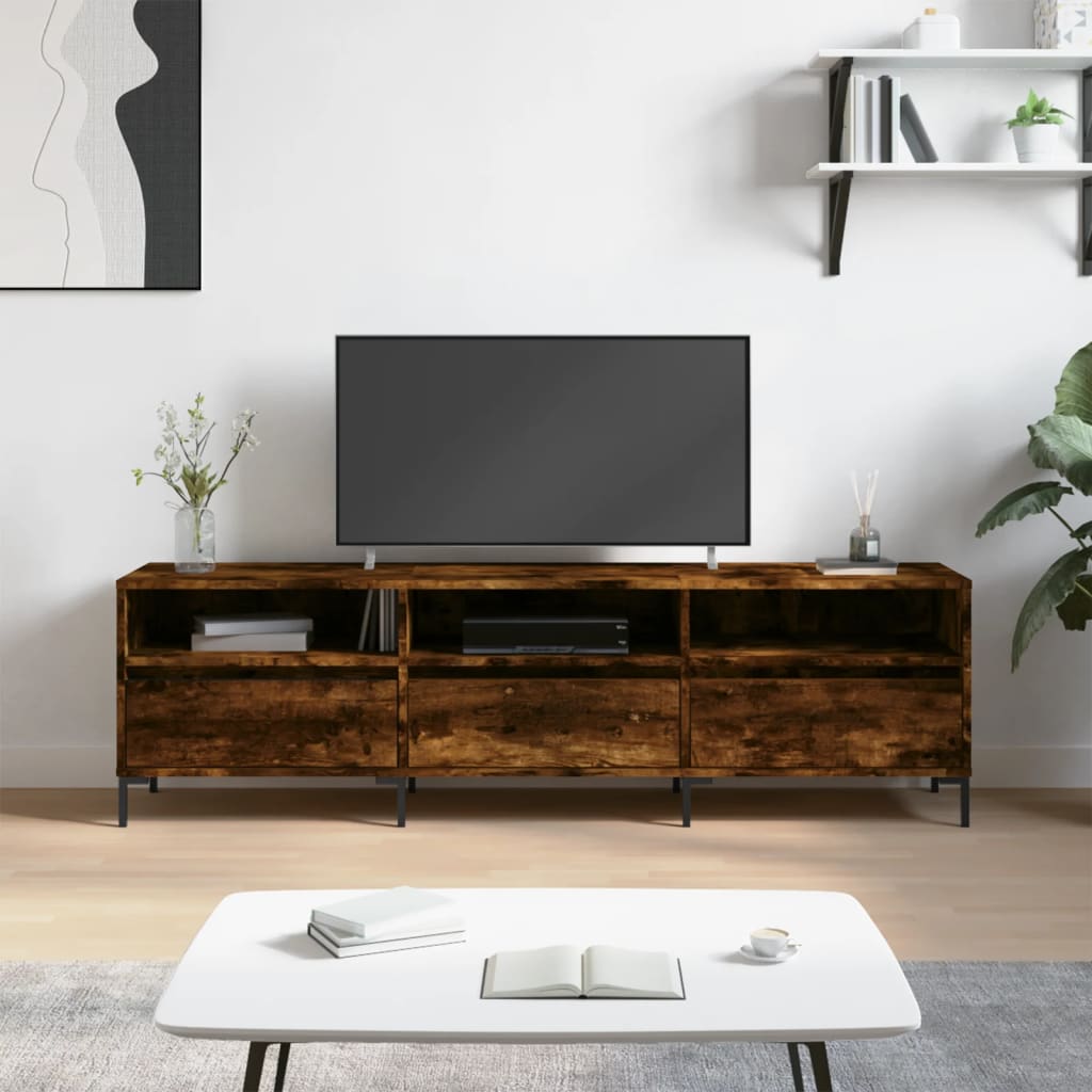 Telerikapp, suitsutatud tamm, 150x30x44,5 cm, tehispuit