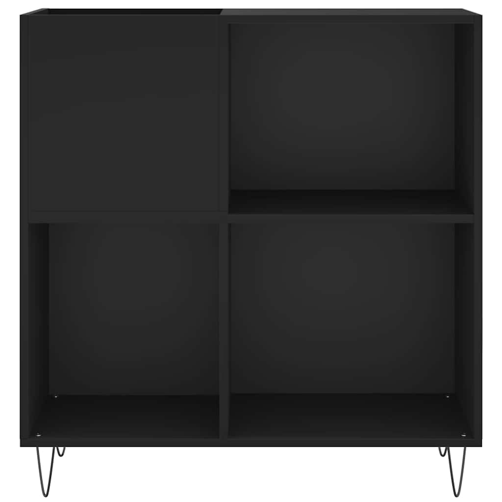 Plaadikapp, must, 84,5 x 38 x 89 cm, tehispuit