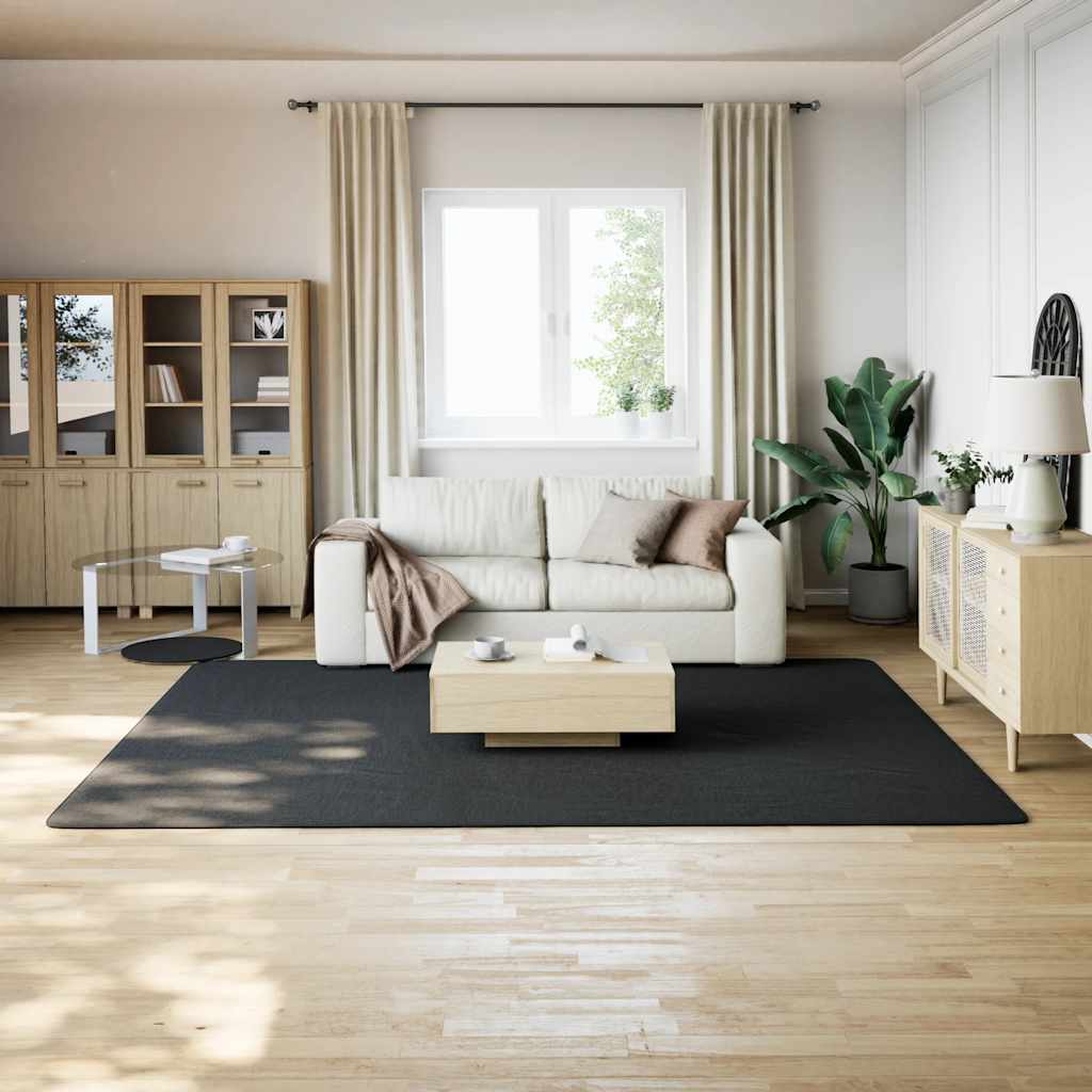 Shaggy vaip, must, 240 x 305 cm, polüester
