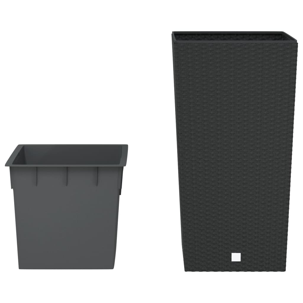 Taimekast eemaldatava sisuga, antratsiithall, 21/49 l PP-rotang