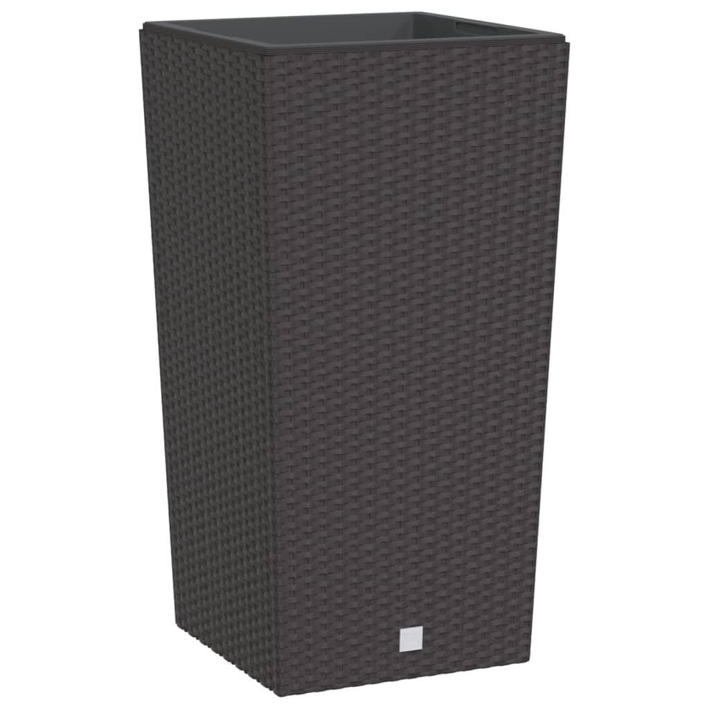 Taimekast eemaldatava sisuga, pruun, 21 / 49 l PP-rotang