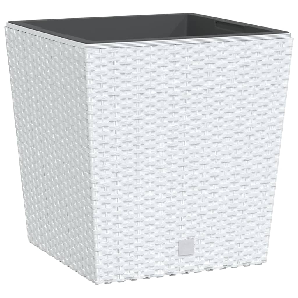 Taimekast eemaldatava sisuga, valge, 21 / 32 l PP-rotang