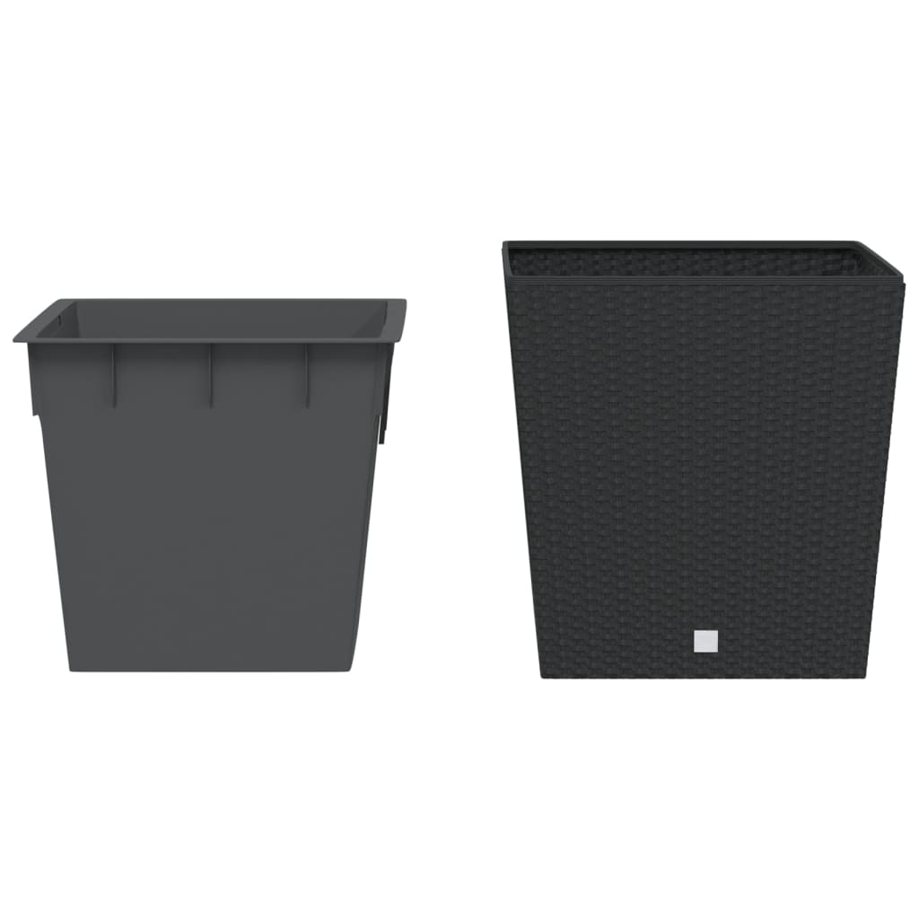 Taimekast eemaldatava sisuga, antratsiithall, 37/64 l PP-rotang