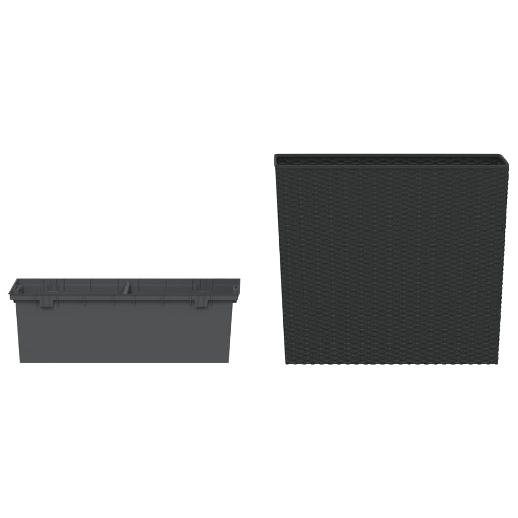 Taimekast eemaldatava sisuga, antratsiithall, 12/44 l PP-rotang