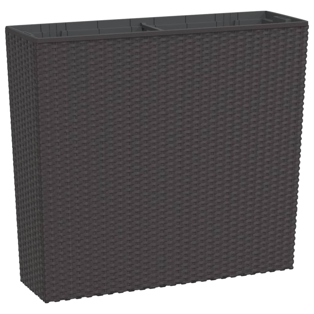 Taimekast eemaldatava sisuga, pruun, 12/44 l PP-rotang
