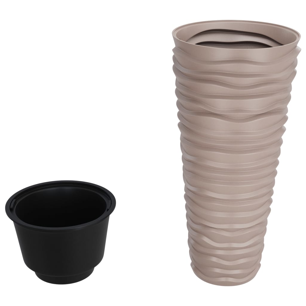 Taimekast eemaldatava sisuga, mocha pruun, 18/45 l, PP