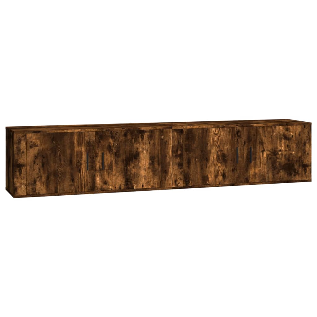 Seina telerikapid, 2 tk, suitsutatud tamm, 100x34,5x40 cm