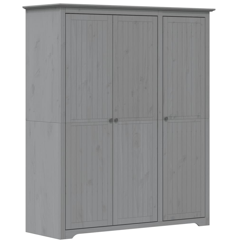 Riidekapp BODO, hall, 146x53,5x173 cm, männipuit