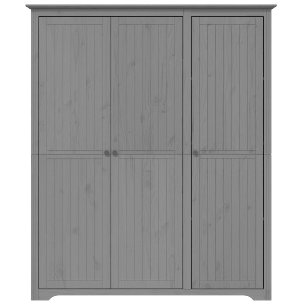 Riidekapp BODO, hall, 146x53,5x173 cm, männipuit
