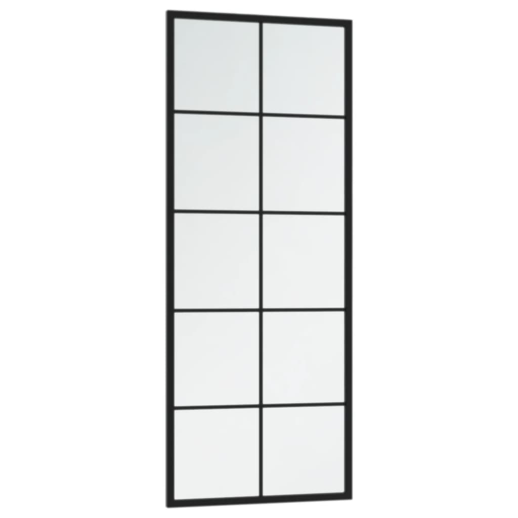 Seinapeeglid 2 tk, must, 100 x 40 cm, metall